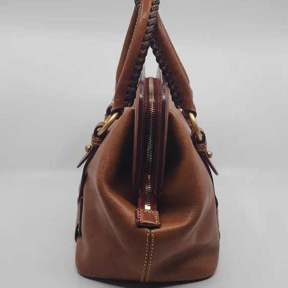 Dooney and Bourke Mitchell Handbag, Whiskey Leather, pre-owned - Picture 5 of 13